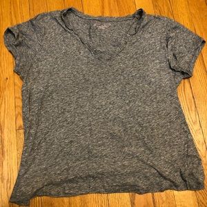NWOT Victoria’s Secret marbled gray top, v-neck
